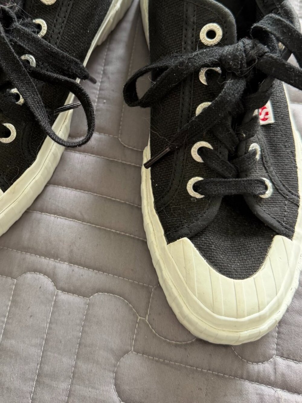 Superga 2630 Cotu Black / White S00GRT0-034 Women's Size 6